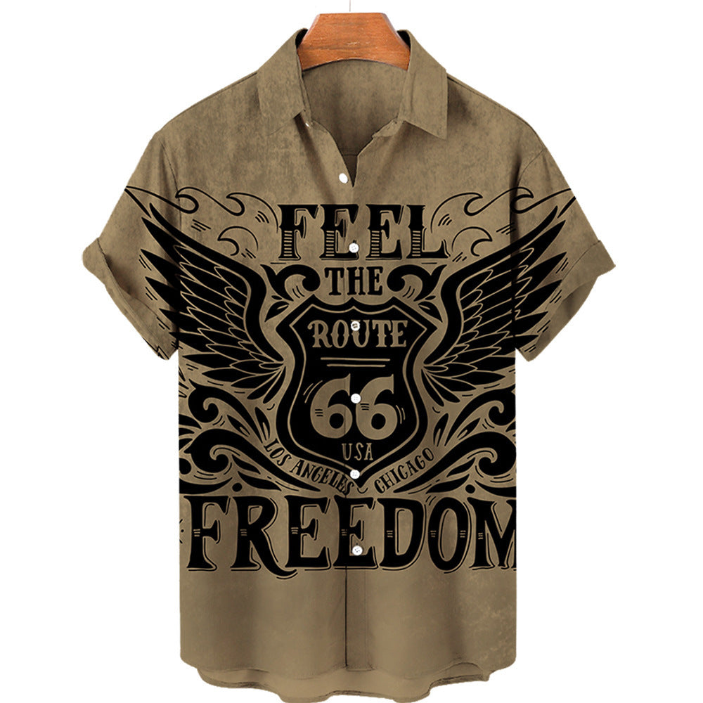 Men's Hawaiian Print Short Sleeve Shirt - 225 Clothing Company