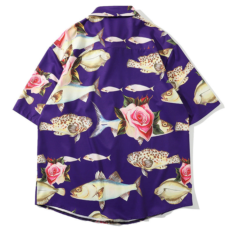 Tropical fish Hawaiian shirt holiday style shirt - 225 Clothing Company