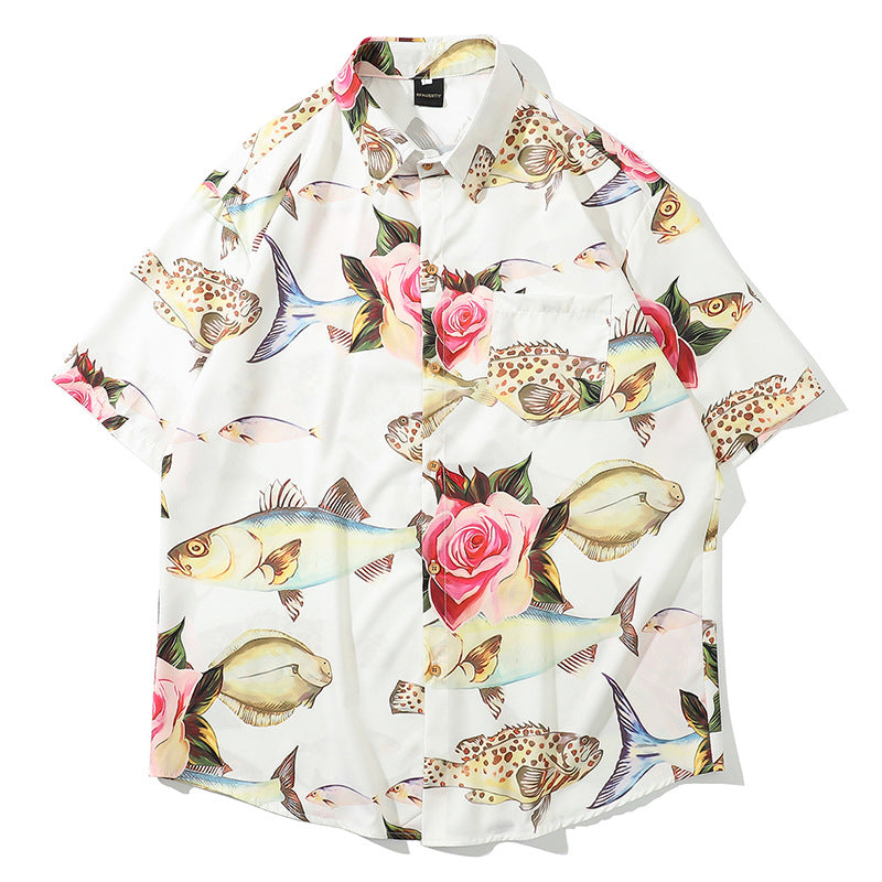 Tropical fish Hawaiian shirt holiday style shirt - 225 Clothing Company