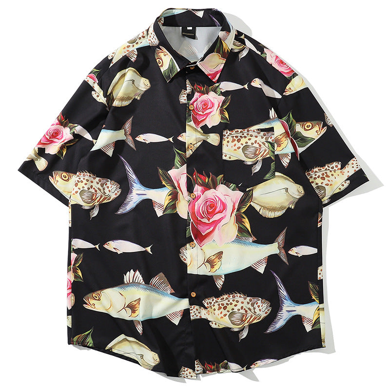 Tropical fish Hawaiian shirt holiday style shirt - 225 Clothing Company