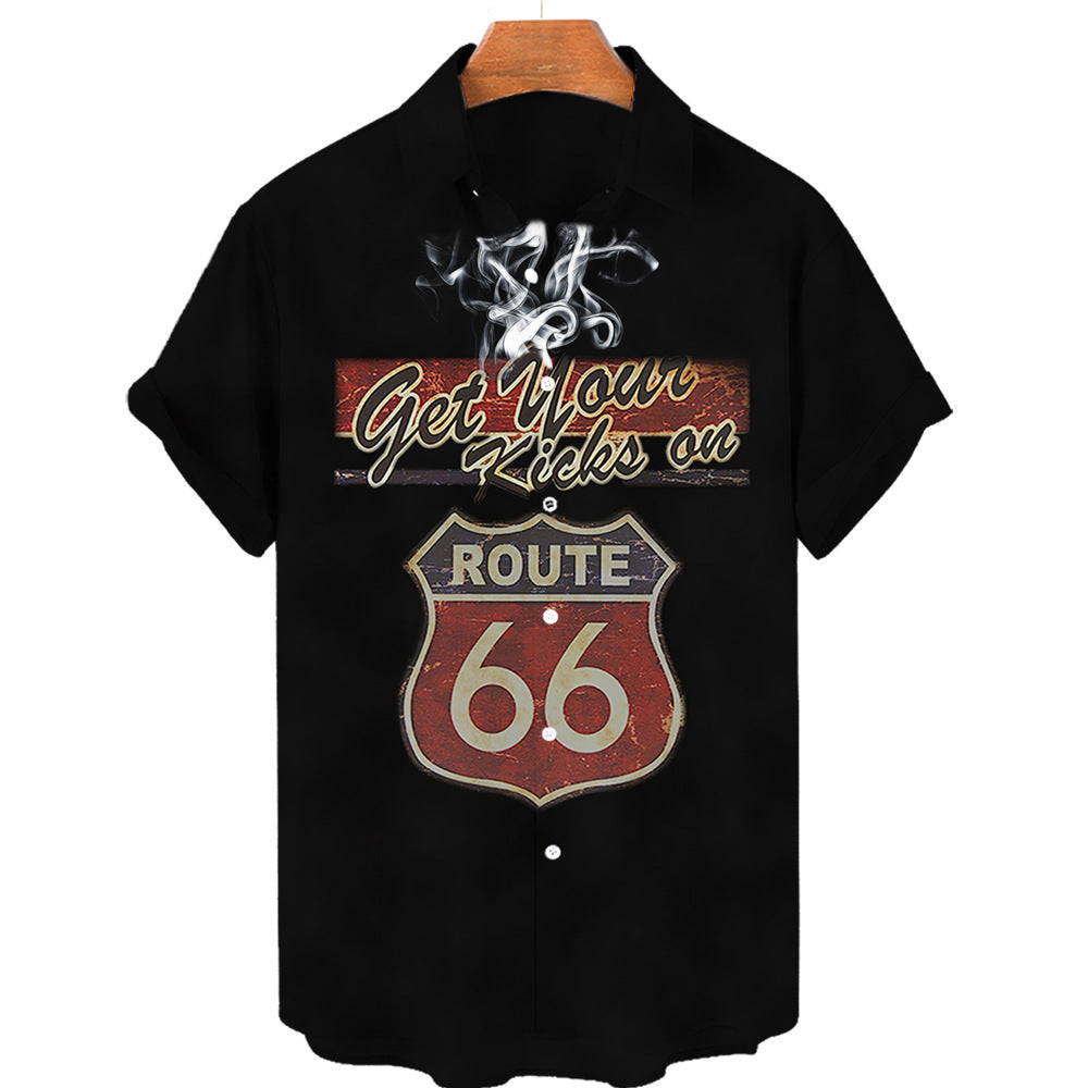 Men's Hawaiian Print Short Sleeve Shirt - 225 Clothing Company