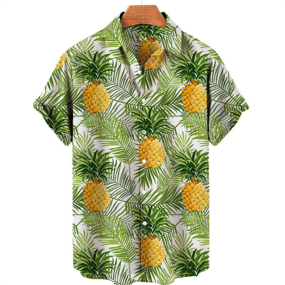 Casual Fruit Print Hawaiian Shirt For Men - 225 Clothing Company