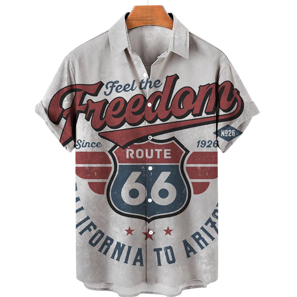 Men's Hawaiian Print Short Sleeve Shirt - 225 Clothing Company