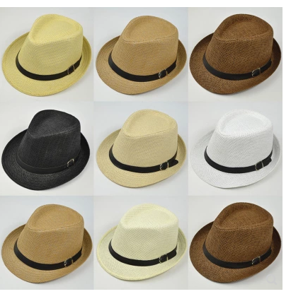 Summer hats men's summer casual trend hat female outdoor trip sunshade straw straw hats - 225 Clothing Company