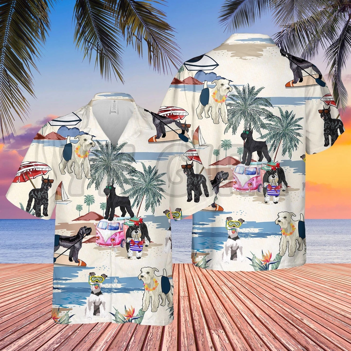 GREAT DANE SUMMER BEACH HAWAIIAN SHIRT 3D All Over Printed Hawaiian Shirt Men's For Women's Harajuku Casual Shirt Unisex