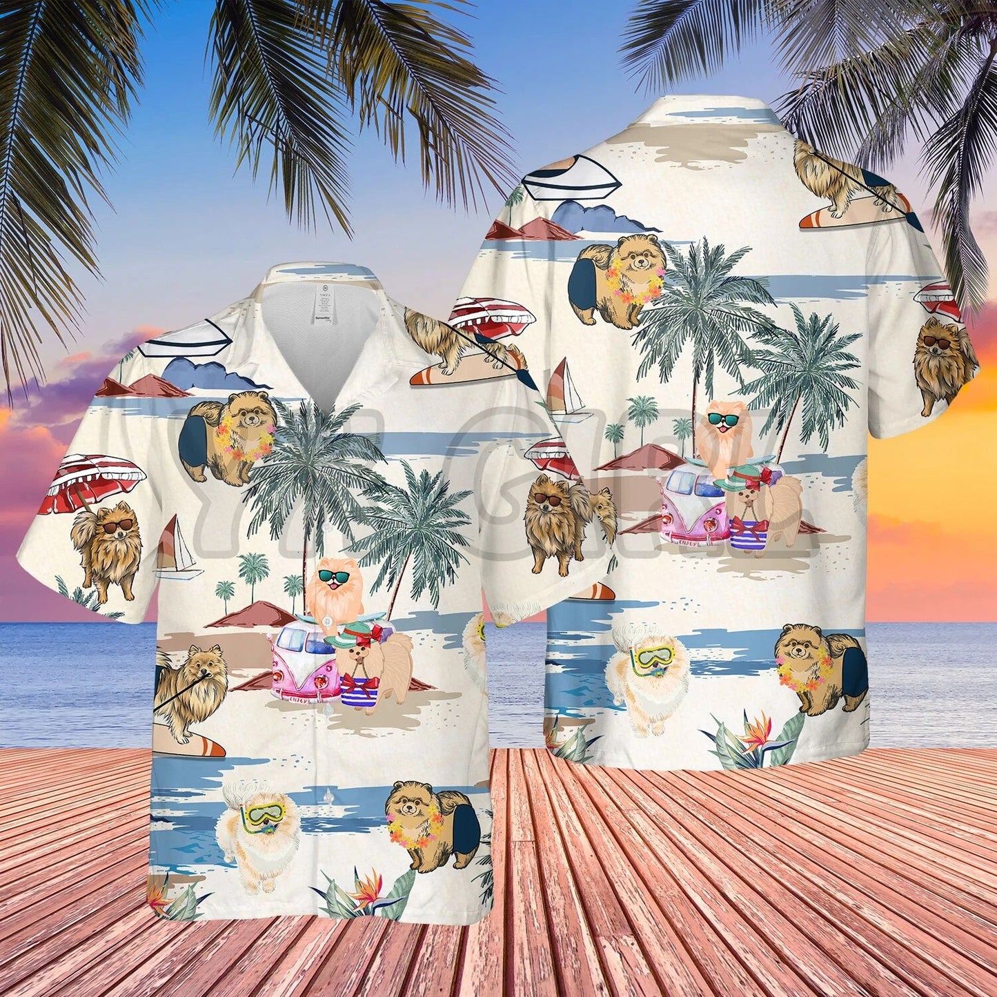 GREAT DANE SUMMER BEACH HAWAIIAN SHIRT 3D All Over Printed Hawaiian Shirt Men's For Women's Harajuku Casual Shirt Unisex