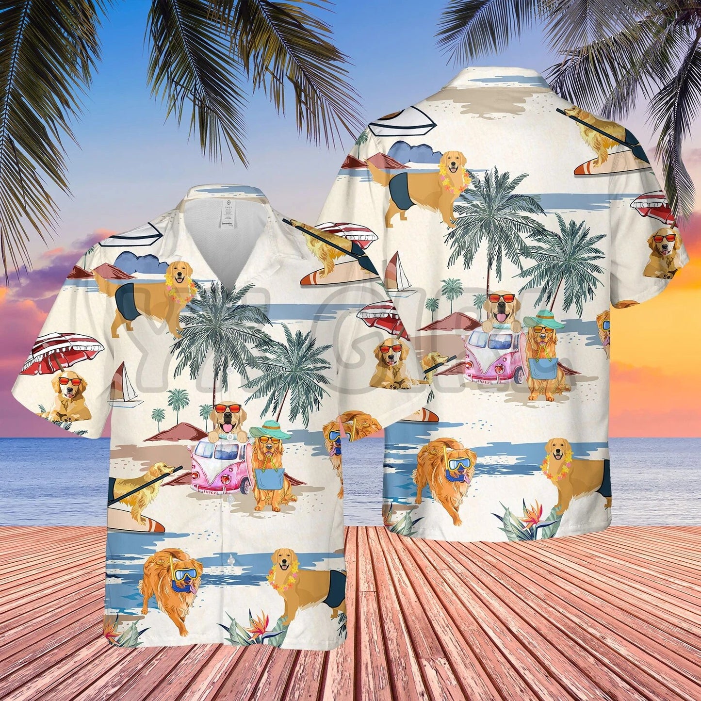GREAT DANE SUMMER BEACH HAWAIIAN SHIRT 3D All Over Printed Hawaiian Shirt Men's For Women's Harajuku Casual Shirt Unisex