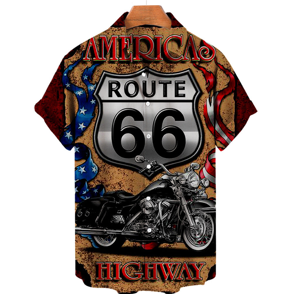 Men's Hawaiian Print Short Sleeve Shirt - 225 Clothing Company