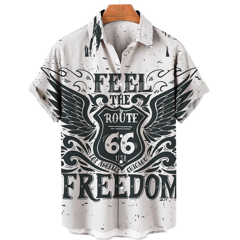 Men's Hawaiian Print Short Sleeve Shirt - 225 Clothing Company