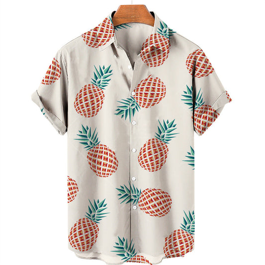 Casual Fruit Print Hawaiian Shirt For Men - 225 Clothing Company