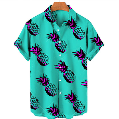 Casual Fruit Print Hawaiian Shirt For Men - 225 Clothing Company 