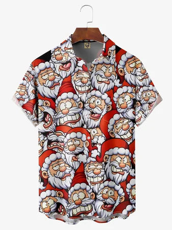 Santa expressions shirt