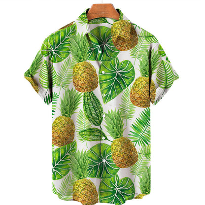 Casual Fruit Print Hawaiian Shirt For Men - 225 Clothing Company 