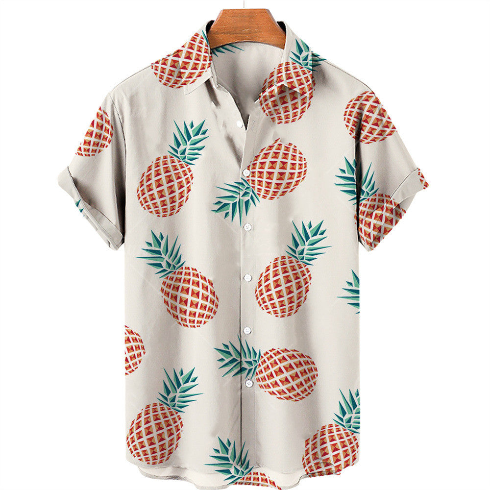 Casual Fruit Print Hawaiian Shirt For Men - 225 Clothing Company 